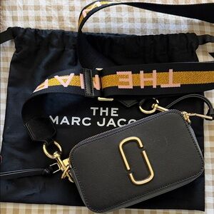 Marc Jacobs Black Bag with Gold Hardware